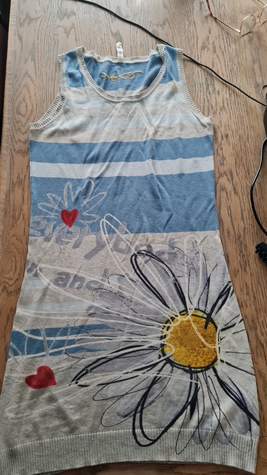 Desigual zomerjurk met bloemenprint - Maat XL, Meerkleurig, Maat 46/48 (XL) of groter, Ophalen of Verzenden, Desigual