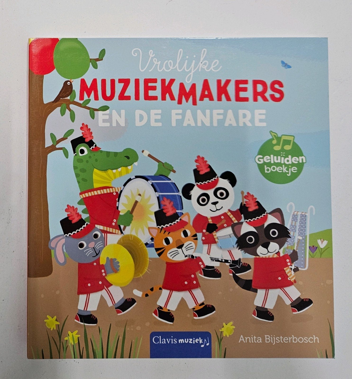 vrolijke muziekmakers en de fanfare geluidenboek, Ophalen of Verzenden, Gelezen