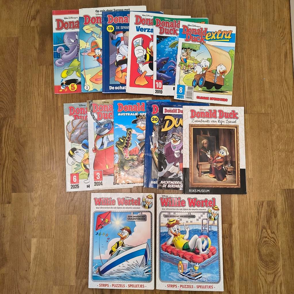 Donald Duck en Willie Wortel stripboeken collectie, Boeken, Meerdere stripboeken, Ophalen, Gelezen, Walt Disney