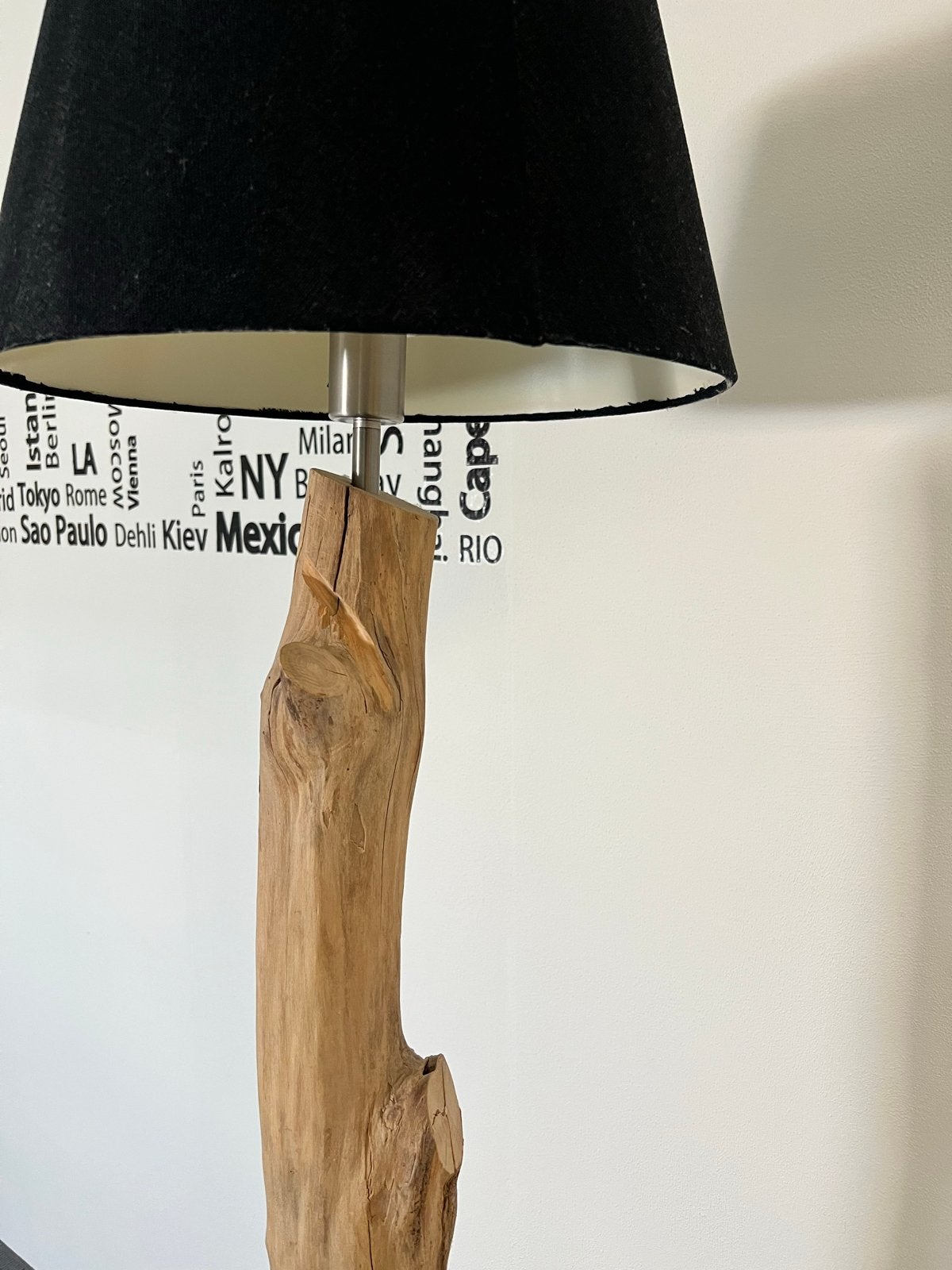Unieke staande lamp. Boomstamlamp. Vloerlamp., Ophalen, Zo goed als nieuw, Hout, 150 tot 200 cm