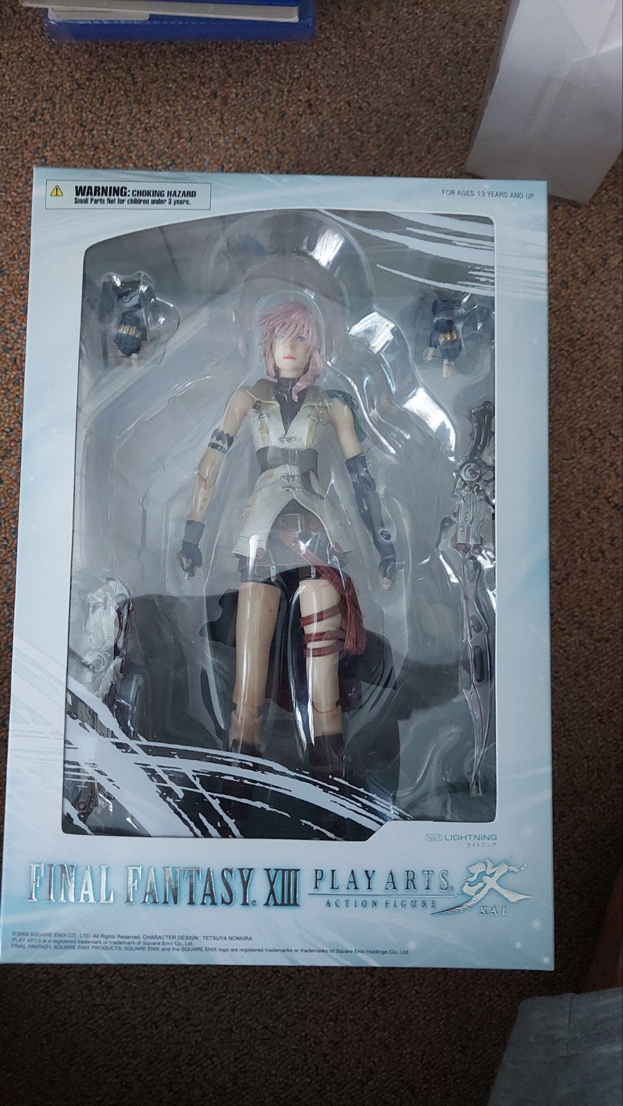 Final Fantasy XIII Lightning Play Arts Kai Figuur, Verzamelen, Poppetjes en Figuurtjes, Nieuw, Ophalen of Verzenden