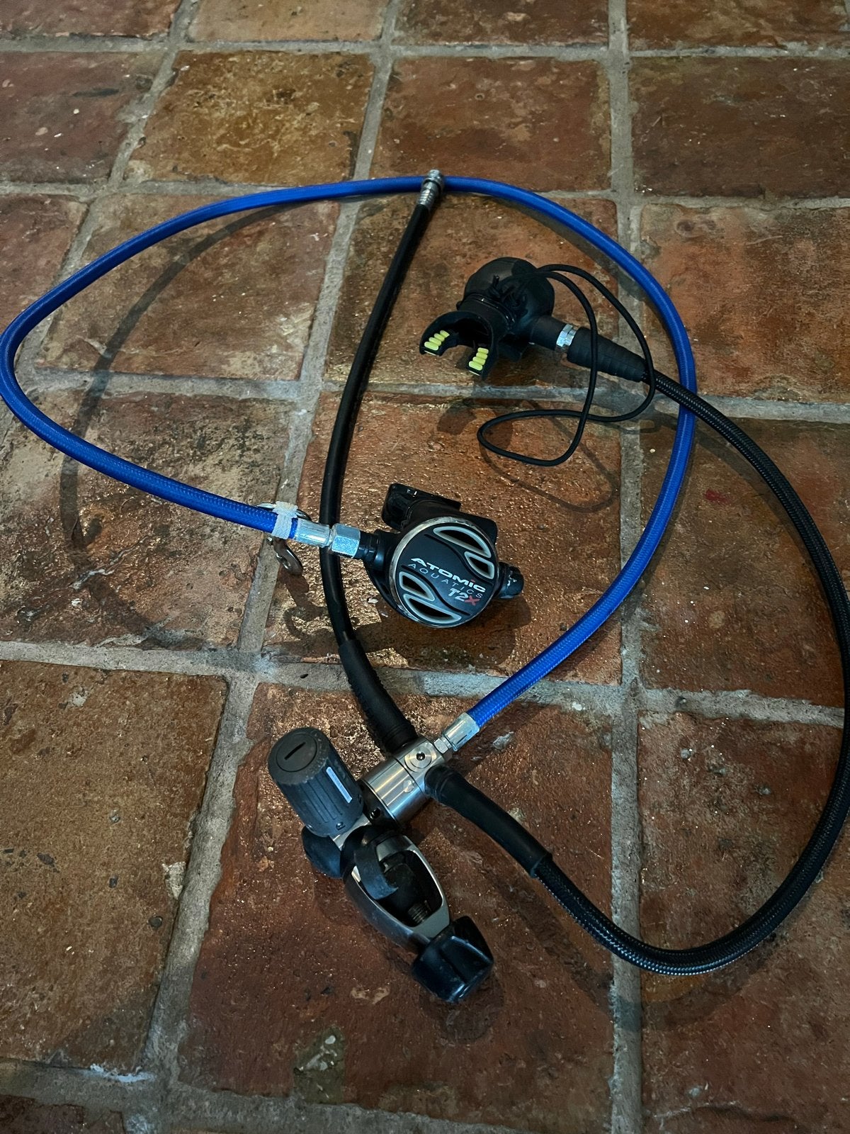 Atomic Regulator Titanium T2X met Oceanic transmitter, Watersport en Boten, Duiken, Ophalen, Gebruikt, Overige typen