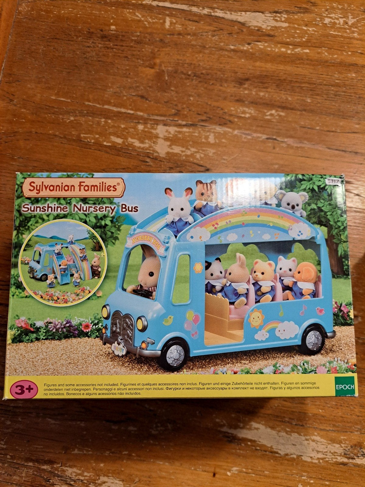 Sylvanian Families Sunshine Nursery Bus met doos, Ophalen of Verzenden, Zo goed als nieuw, Jongen of Meisje