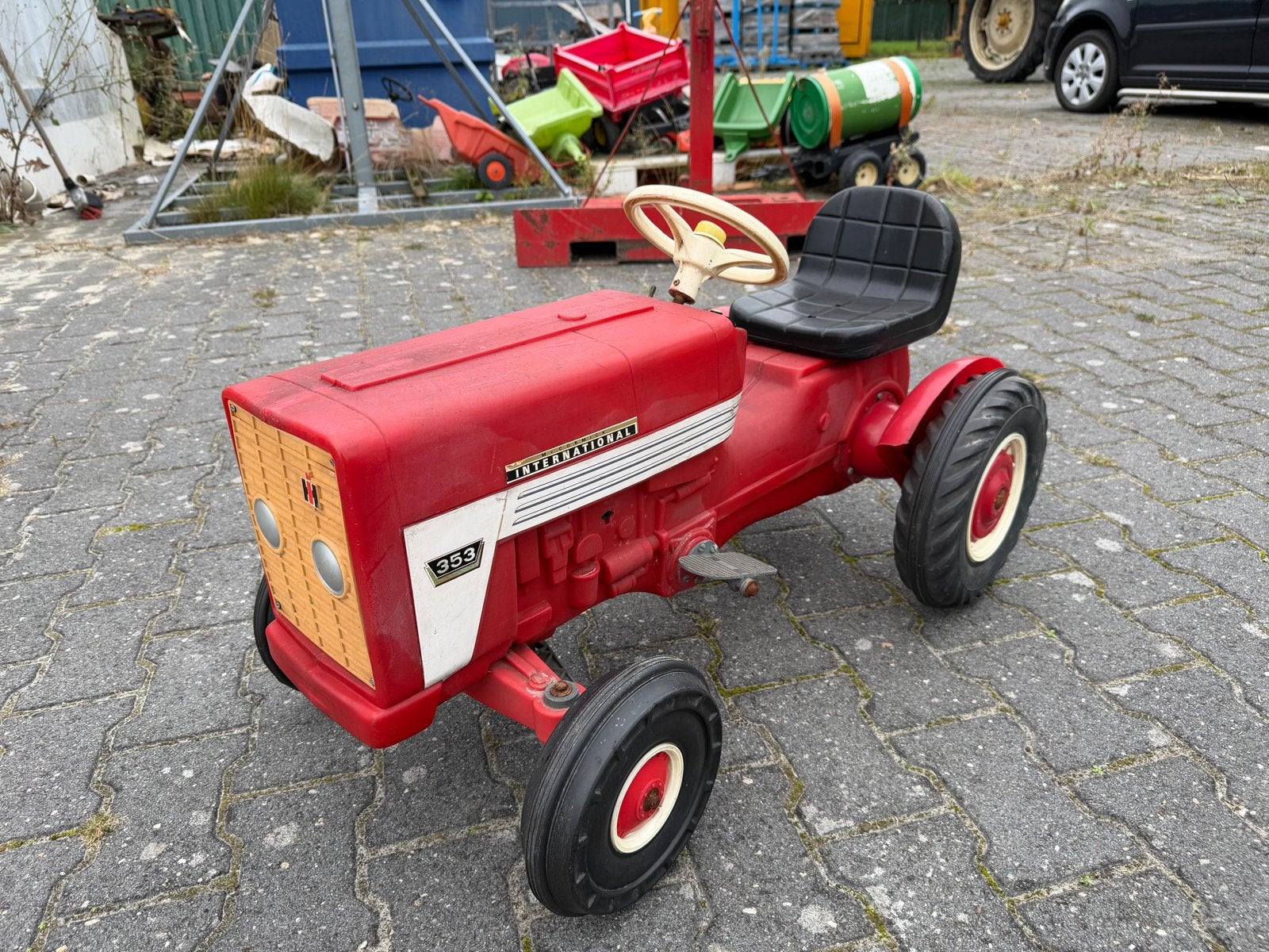 Zeldzame Geobra International 353 elektrische traptractor, Ophalen of Verzenden, Gebruikt, Trapvoertuig