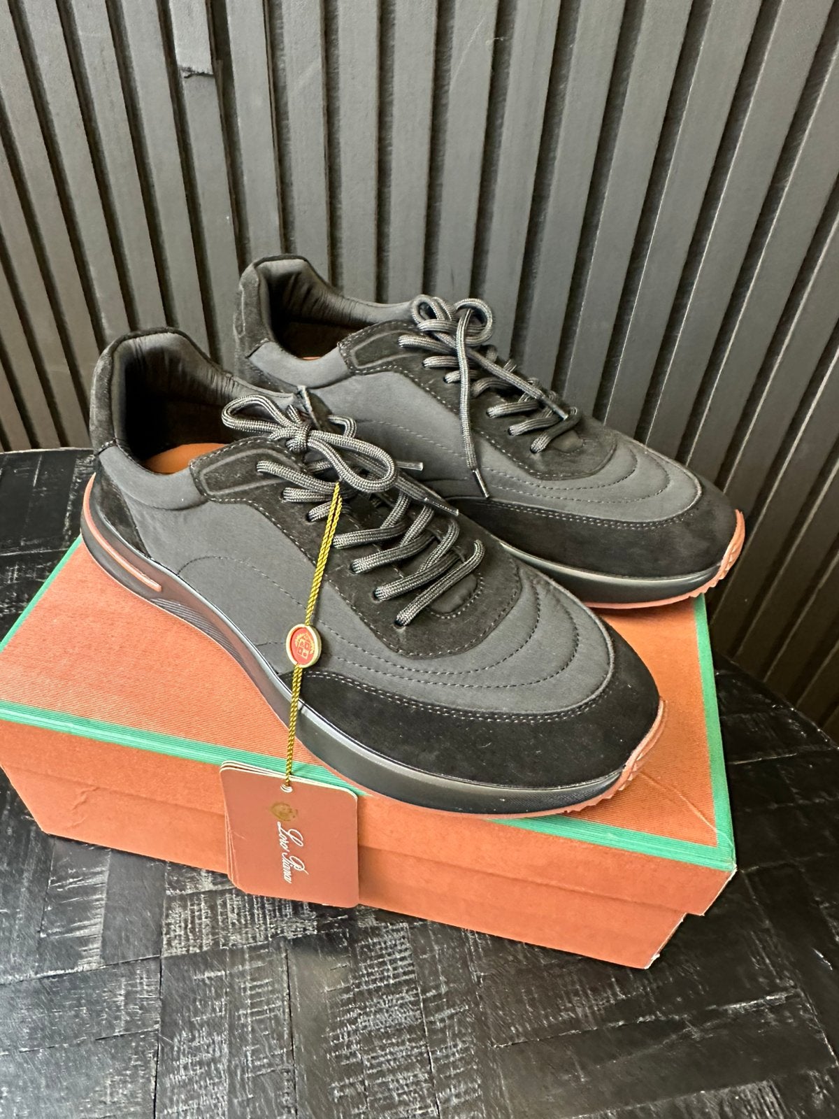Loro Piana Weekend Walk - Zwart Bruin - Nieuw, Ophalen of Verzenden, Zwart, Sneakers of Gympen