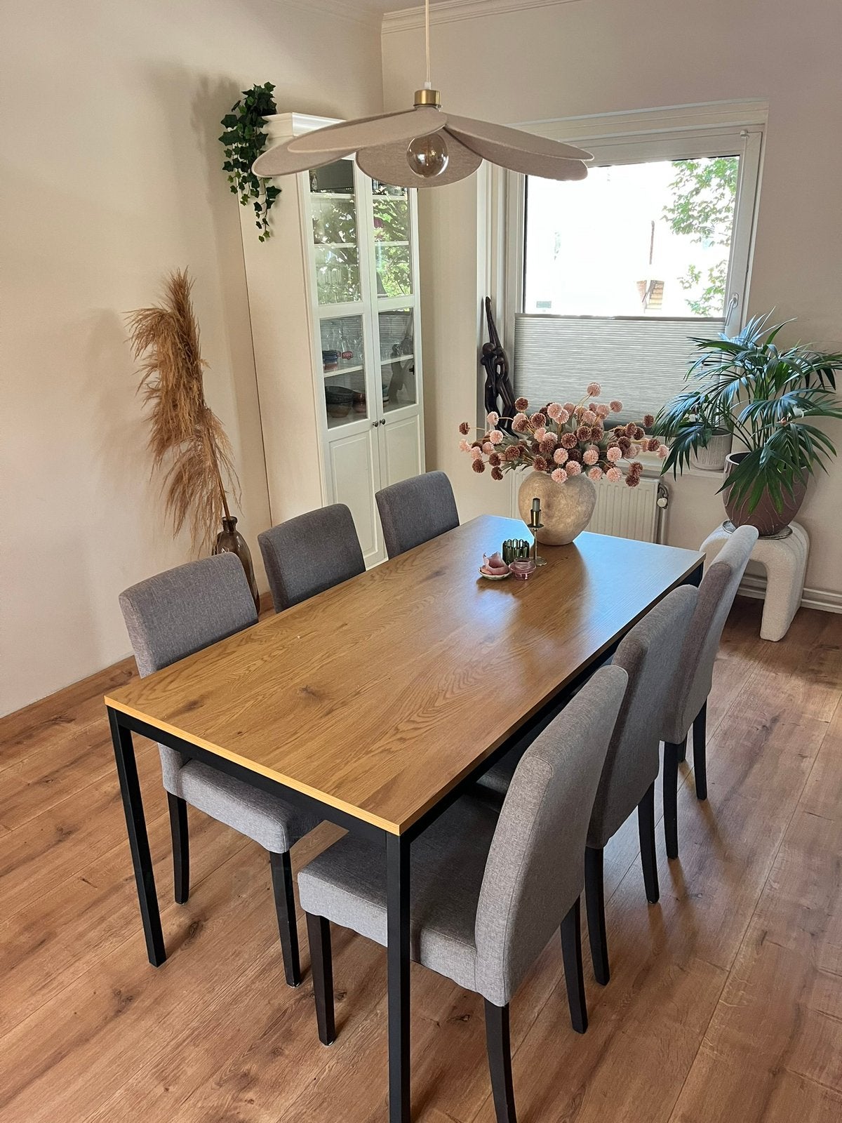 Eettafel 6 personen, Huis en Inrichting, Ophalen, 100 tot 150 cm, 50 tot 100 cm, Zo goed als nieuw