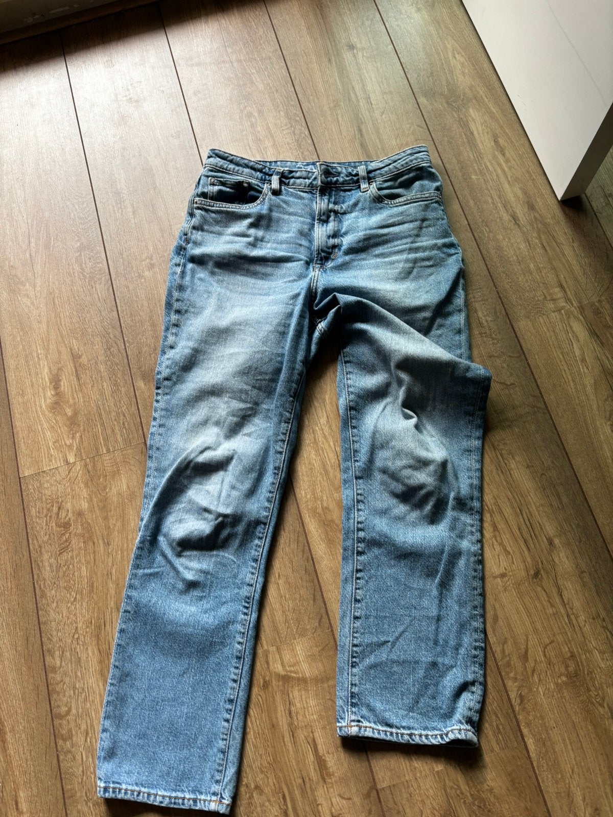 Denham spijkerbroek dames jeans Mom jeans maat38, Ophalen of Verzenden, Zo goed als nieuw, Blauw