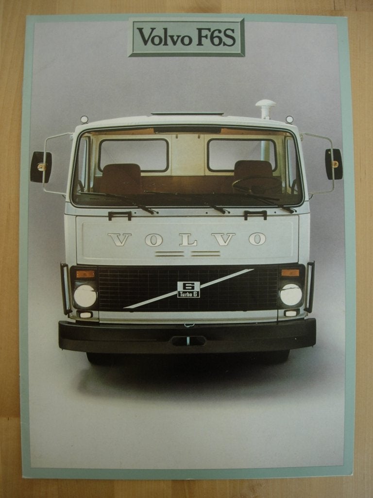 Volvo F6 S Brochure 1979 - F6S, Volvo, Zo goed als nieuw, Volvo, Ophalen of Verzenden
