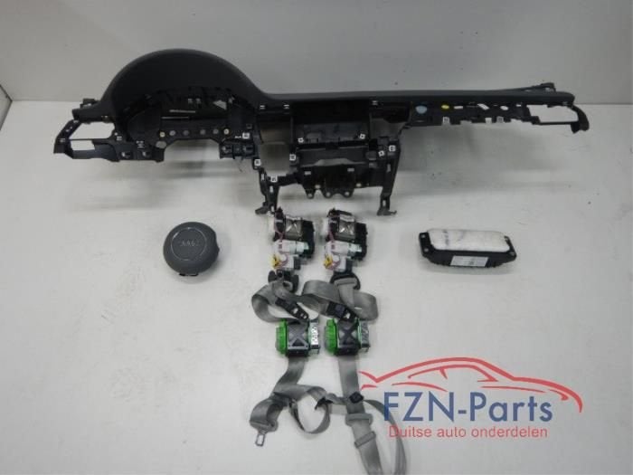 Audi A8 4H Airbagset Dashboard Leer Grijs (airbags Airbag se, Auto-onderdelen, Ophalen of Verzenden, Gebruikt