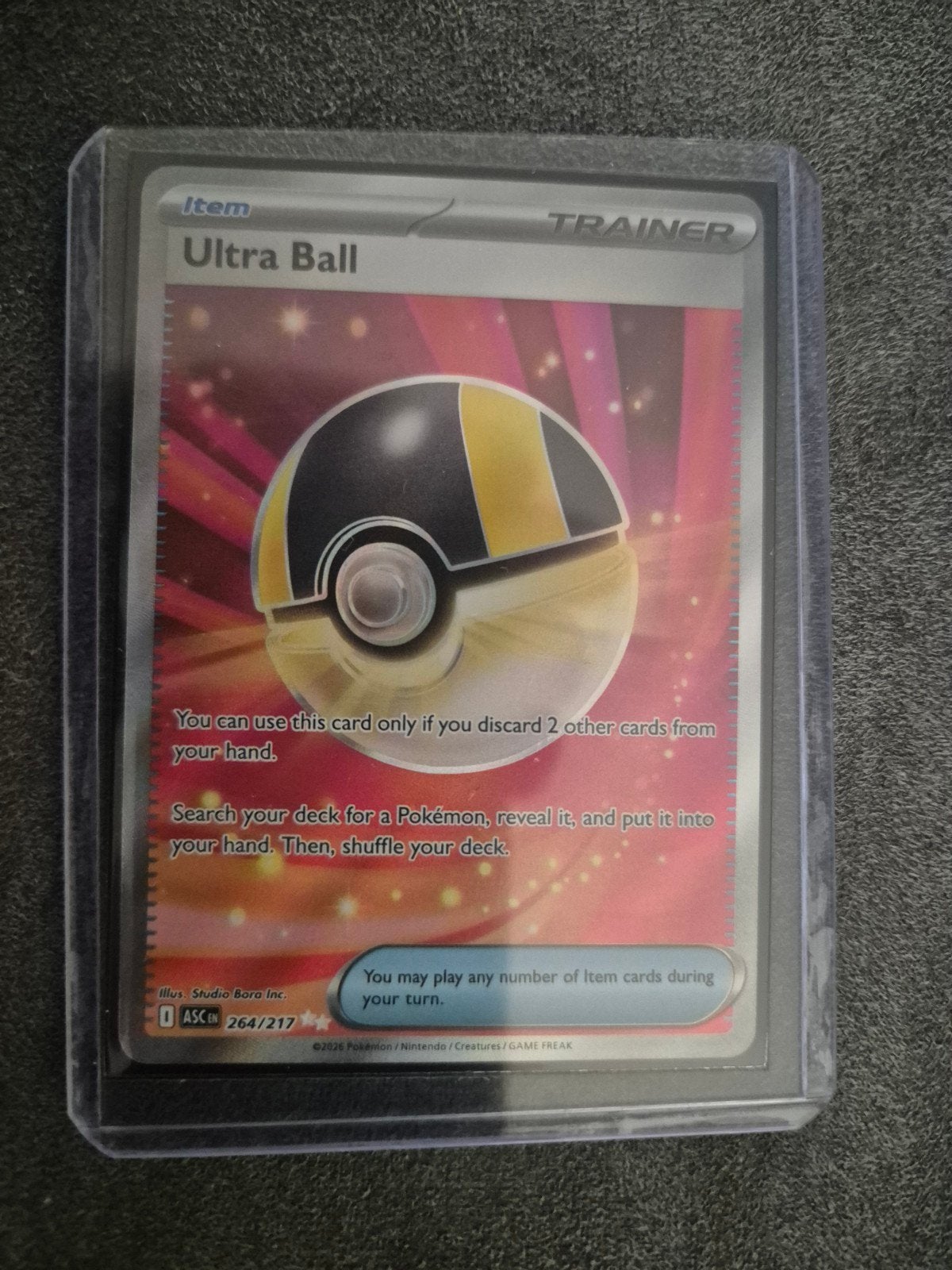 Pokémon TCG Ultra Ball Trainer Kaart 264/217, Ophalen of Verzenden, Zo goed als nieuw, Losse kaart