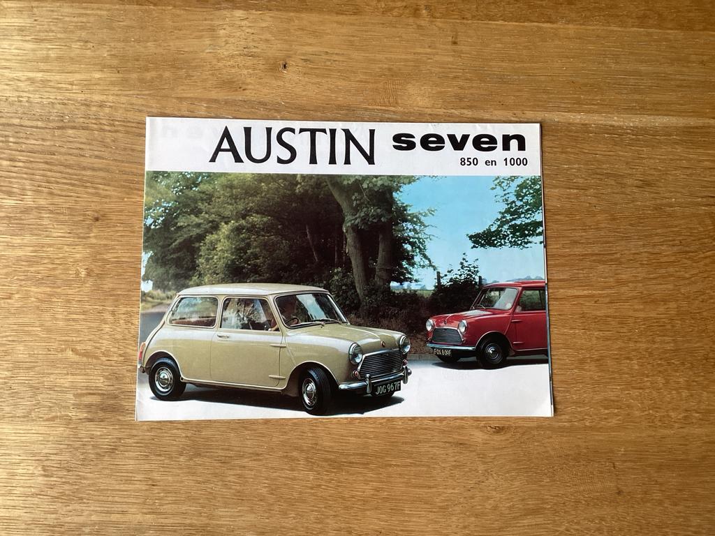 Vintage Austin Seven brochure (850 en 1000), Boeken, Ophalen of Verzenden