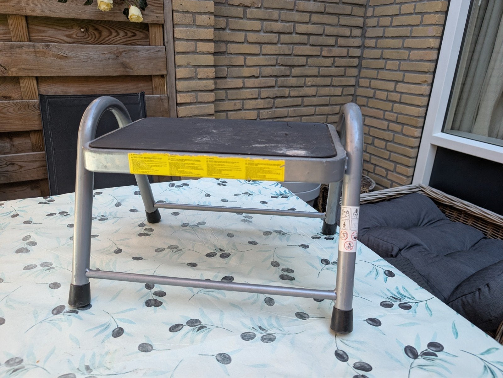 opstapje voor camping of huishouden, Caravans en Kamperen, Kampeeraccessoires, Ophalen, Zo goed als nieuw