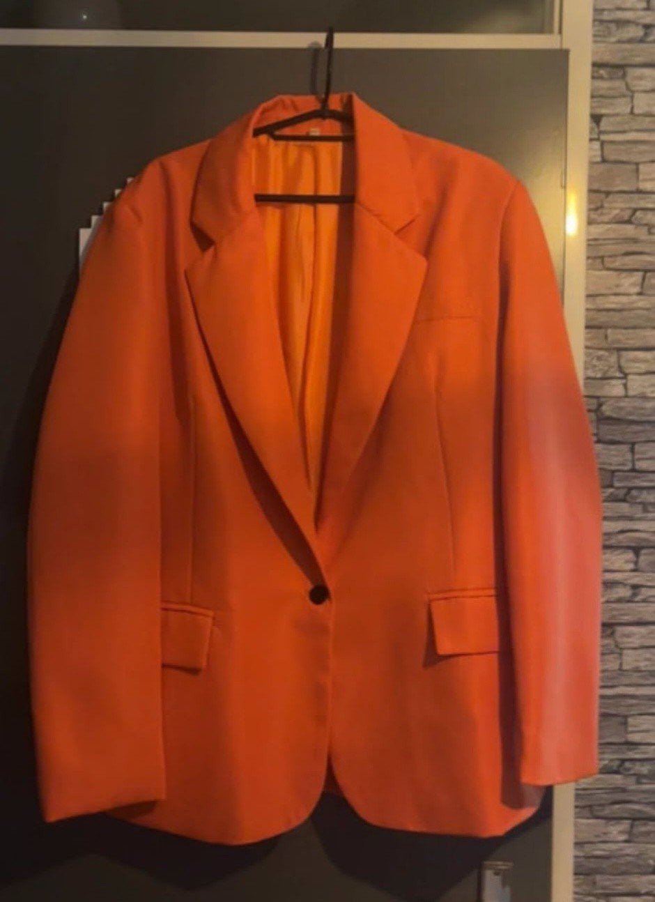 Oranje blazer -, Maat 42/44 (L), Oranje, Ophalen of Verzenden, Onbekend