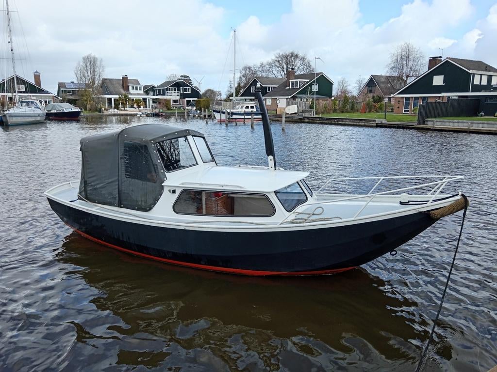 Nette Ijlstervlet 700 kajuitsloep + Vetus diesel, Watersport en Boten, Motorboten en Motorjachten, Sloep, Ophalen, Diesel, Kussenset