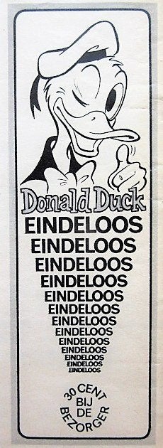 20 vintage reclames stripboeken kinderbladen 54-82 stripboek, Verzamelen, Ophalen of Verzenden, Gebruikt, Reclamebord