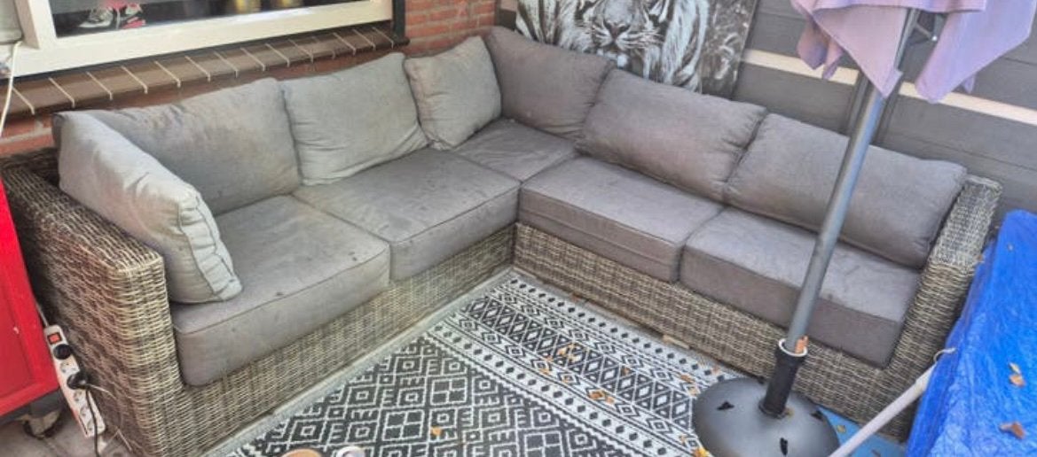 Lounge bank, Tuin en Terras, Ophalen, Gebruikt, Bank