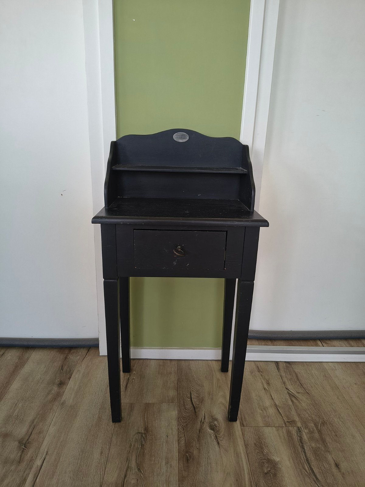 Prachtige zwarte haltafel halkast Riverdale hall table black, Minder dan 55 cm, Gebruikt, Onb, Ophalen of Verzenden