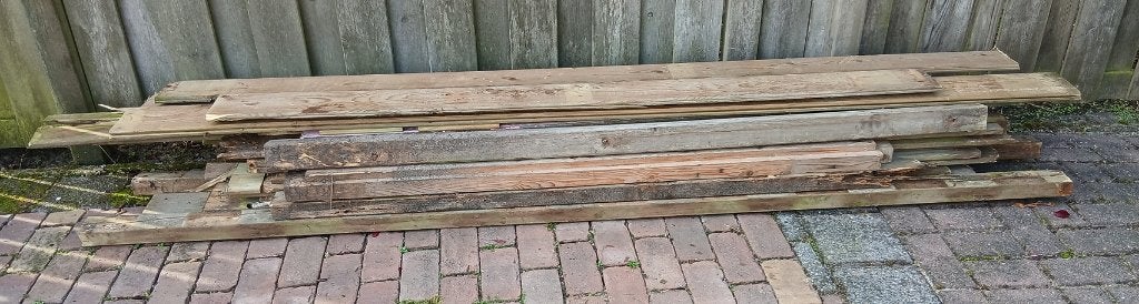 sloophout, Gebruikt, Minder dan 25 mm, Overige typen, Ophalen
