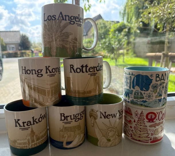 Starbucks City Mugs - Diverse Collectie, Overige typen, Ophalen of Verzenden, Zo goed als nieuw, Steen/keramiek