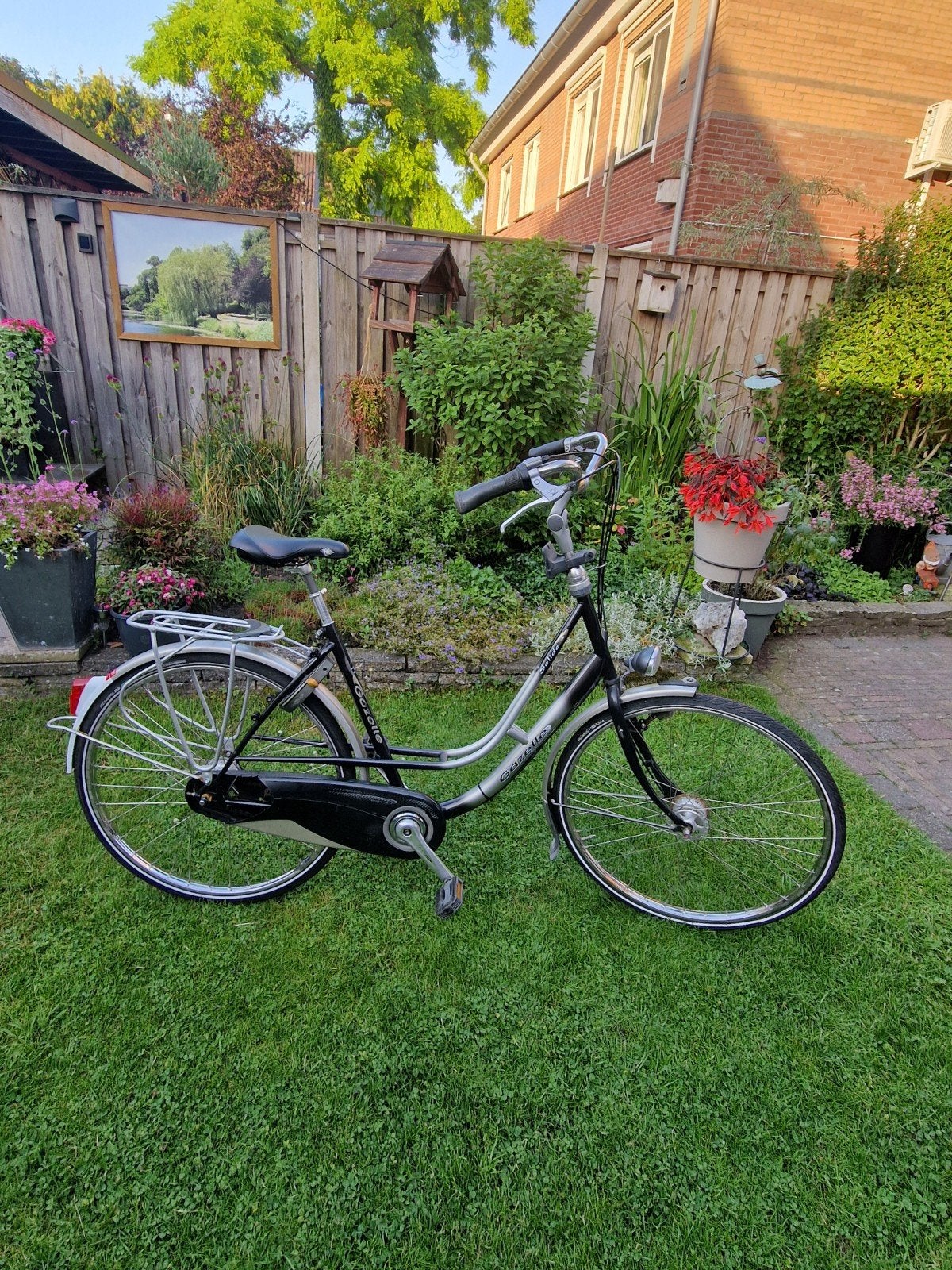 Gazelle Moederfiets lage instap 55 cm frame, Ophalen, 2 zitjes, Gazelle, 53 tot 56 cm