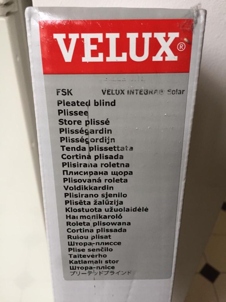 Velux FSK Solar verduisterend gordijn. NIEUW IN DOOS., Ophalen of Verzenden, Nieuw, Wit
