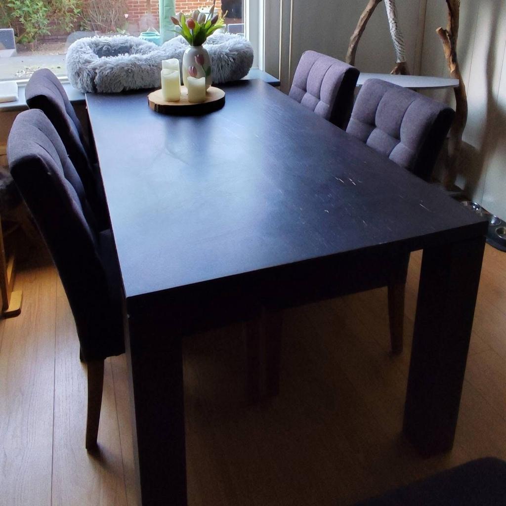 Gratis op te halen: eetkamerset, Huis en Inrichting, Complete eetkamers, Ophalen, Gebruikt, 4 tot 6 stoelen