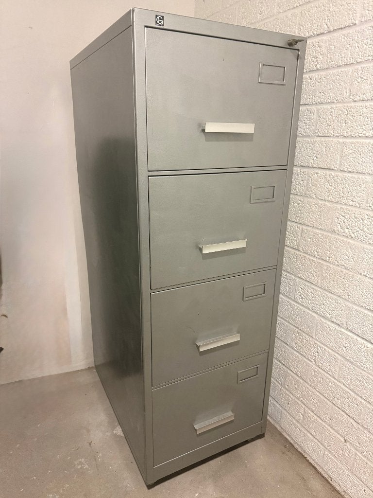 Gispen archiefkast met 4 lades, Huis en Inrichting, Kasten | Roldeurkasten en Archiefkasten, Ophalen, Minder dan 50 cm, Gebruikt
