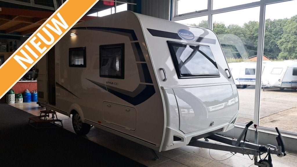 Caravelair Alba Style 430 NIEUW, Bedrijf, Treinzit, Tot en met 3, 4 tot 5 meter
