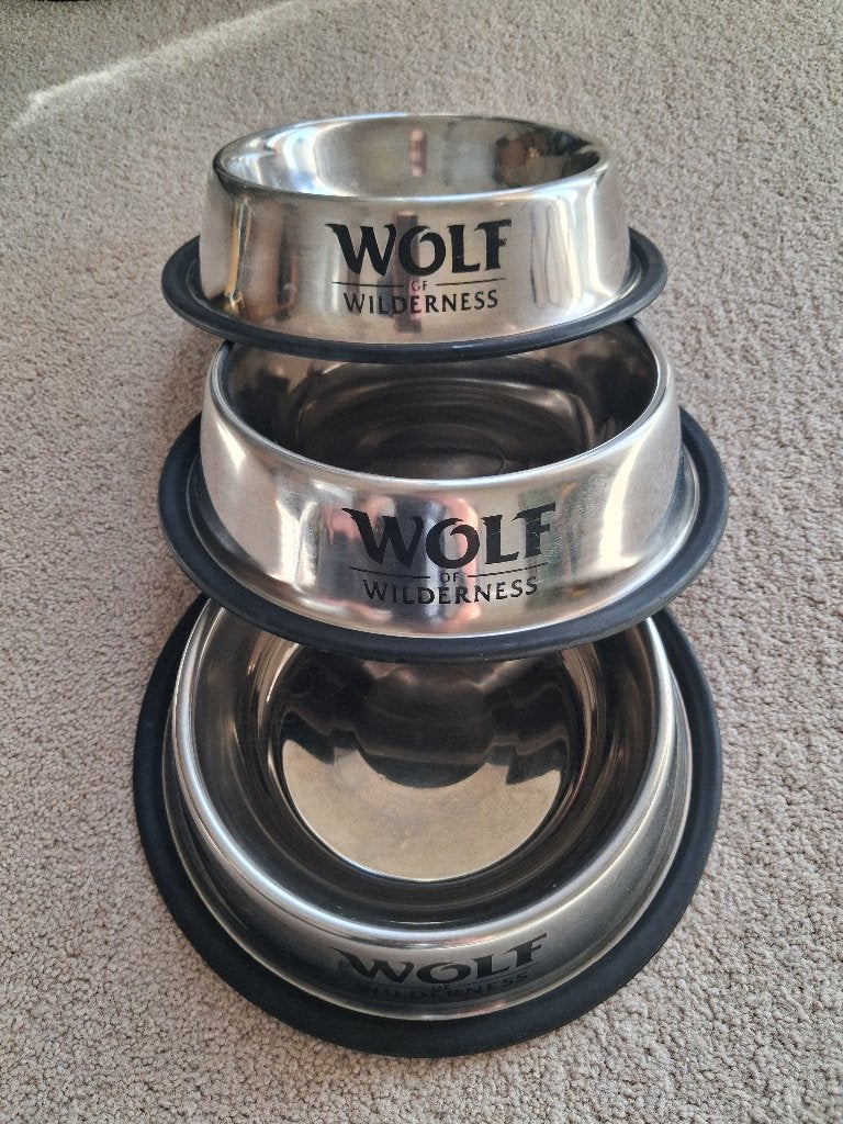 Wolf hondenvoer rvs voerbakken, Ophalen of Verzenden, Hond