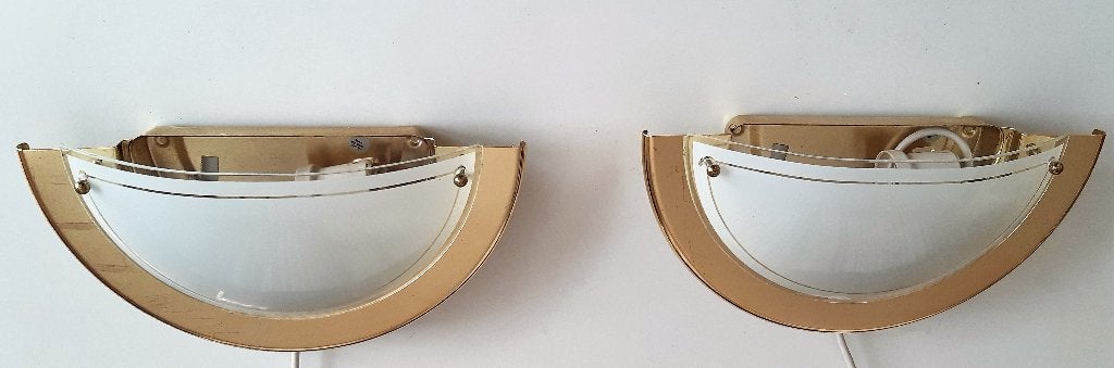 2 WANDLAMPEN VINTAGE, Indirect licht, Ophalen of Verzenden, Zo goed als nieuw, Overige kleuren