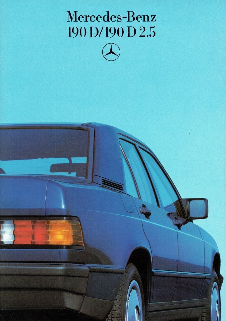 Folder Mercedes-Benz 190 D & 190 D 2.5 (W201 - Duits - 1985), Verzenden, Gelezen, Mercedes