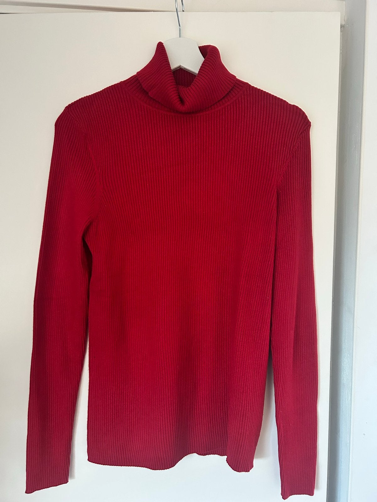 Leuke rode coltrui maat L van Hema, Maat 42/44 (L), Ophalen of Verzenden, Lange mouw, Gedragen