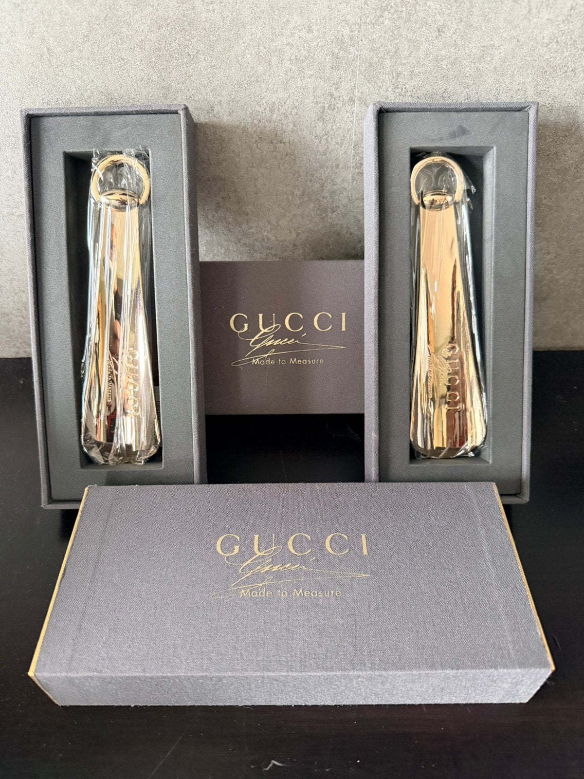 Gucci schoenleper (2 stuks) collectors item, Verzenden, Nieuw, Overige kleuren, Overige typen