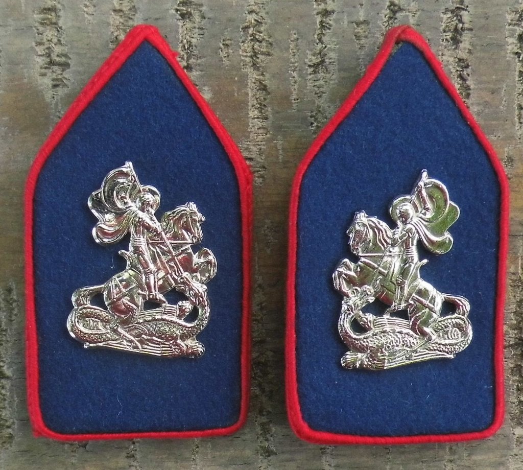 Setje Kraagstukken Huzaren van Prins Alexander, Verzenden, Landmacht, Nederland, Embleem of Badge