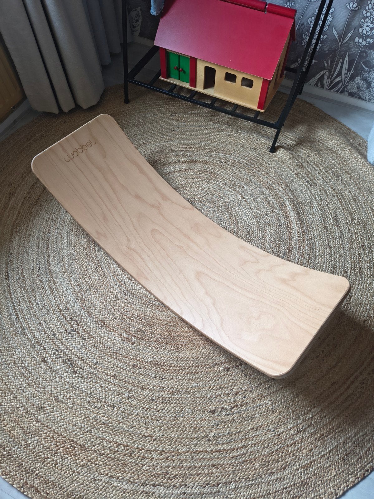 Wobbel Board Original - Natuurlijk Houten Balansbord, Ophalen, Zo goed als nieuw, Jongen of Meisje
