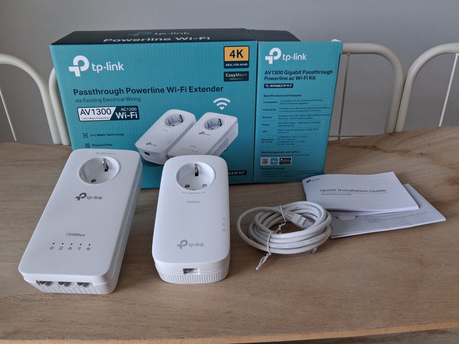 TP-Link AV1300 Powerline Wi-Fi Extender (TL-WPA8631P KIT), Ophalen of Verzenden, Nieuw, TP-Link