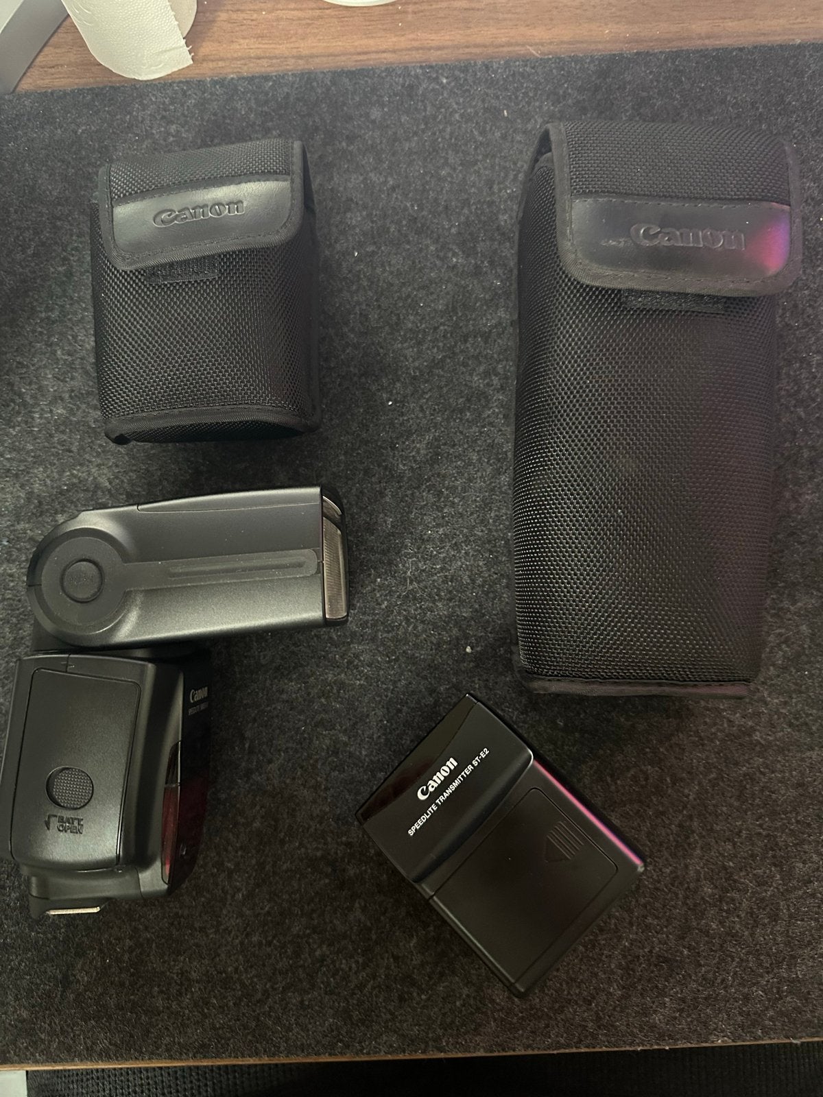 Canon Speedlite 580EX II flitser met Speedlite Transmitter S, Ophalen, Zo goed als nieuw, Canon, Kantelbaar