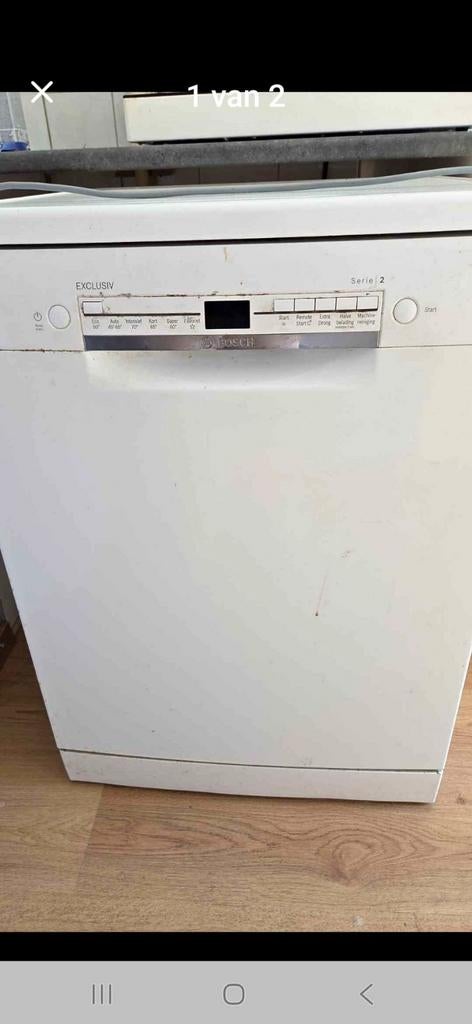 Bosch Exclusiv Serie 2 Vaatwasser - Wit, Gebruikt, Witgoed en Apparatuur, Vaatwasmachines, Gebruikt, Vrijstaand, 85 tot 90 cm