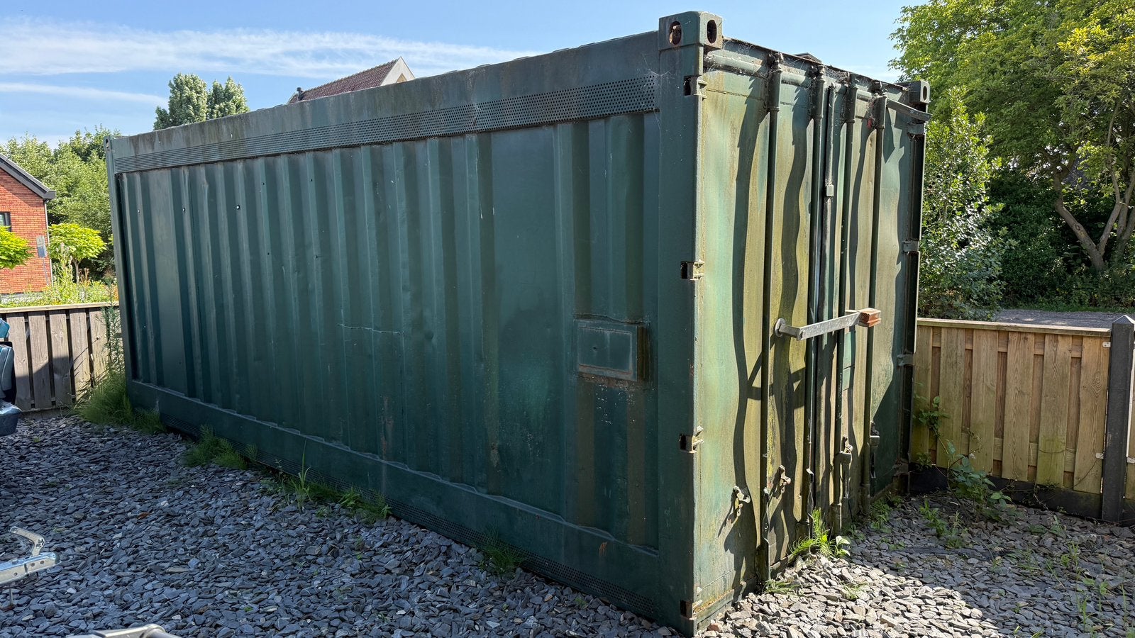 Zee Container / Opslag container 20ft Groen, Ophalen