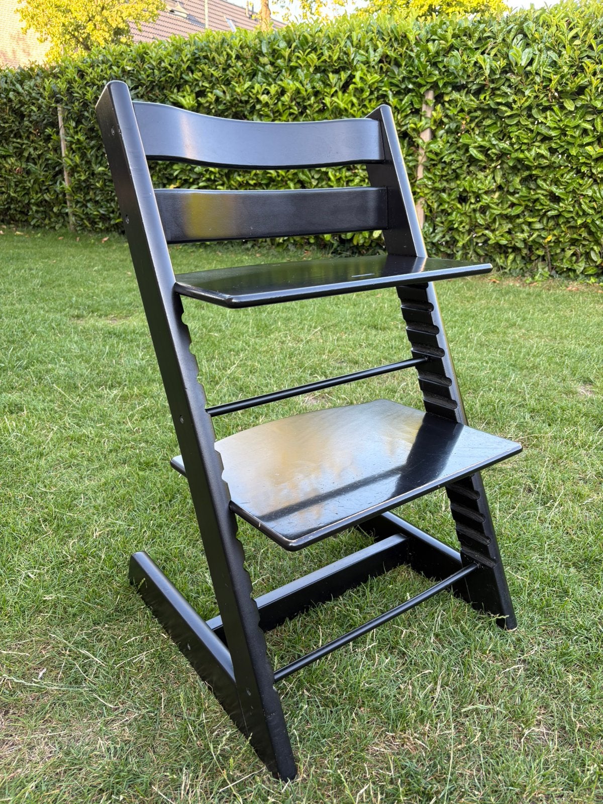 Stokke tripp trapp kinderstoel met babyset + harnas, Kinderen en Baby's, Kinderstoelen, Ophalen, Gebruikt, Meegroeistoel