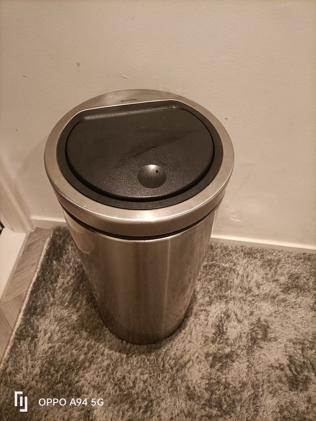 Brabantia prullenbak 23-30L RVS, 20 tot 30 liter, Ophalen of Verzenden, Zo goed als nieuw, Rvs