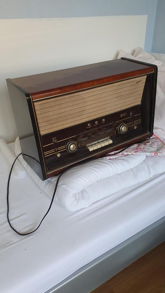 Philips buizenradio uit rondom 1960 - FM werkend, Ophalen, Gebruikt, Radio