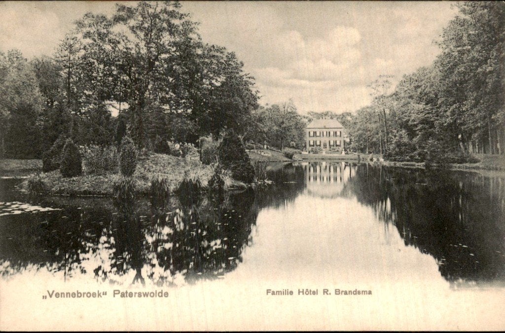 Paterswolde - Vennebroek - Familie Hôtel R. Brandsma, Ophalen of Verzenden, Voor 1920, Ongelopen, Drenthe