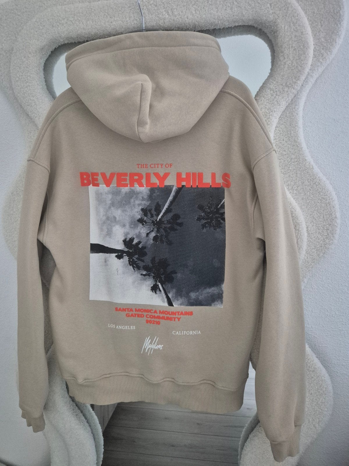 Malelions Beverly Hills Hoodie - Nooit gedragen, Malelions, Beige, Maat 42/44 (L), Nieuw