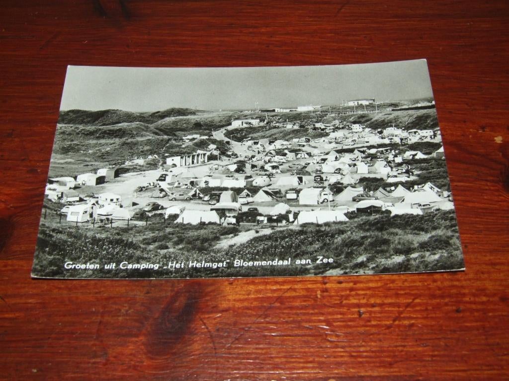 CARAVAN EN AUTO-627- KAMP "HET HELMGAT", BLOEMENDAAL AAN ZEE, Verzenden, 1940 tot 1960, Ongelopen, Noord-Holland