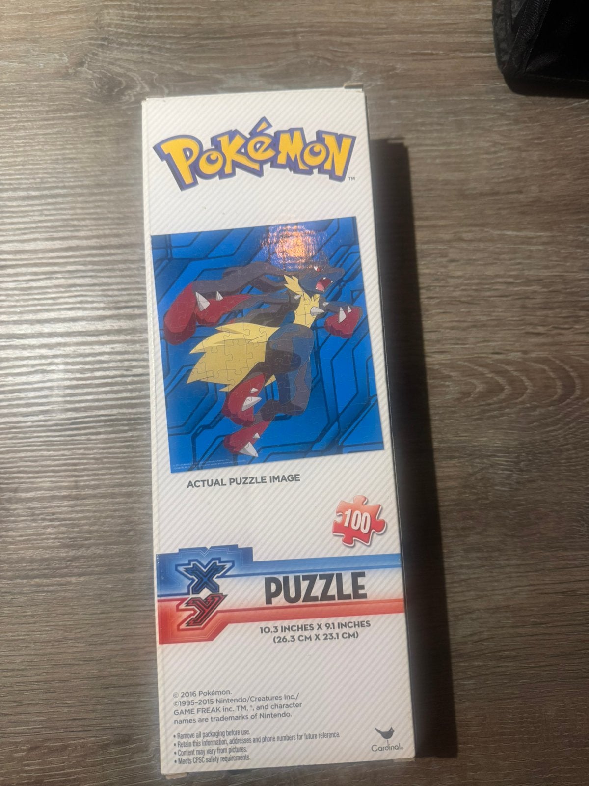 Pokemon YX puzzle, Ophalen of Verzenden, Minder dan 500 stukjes, Zo goed als nieuw, Legpuzzel