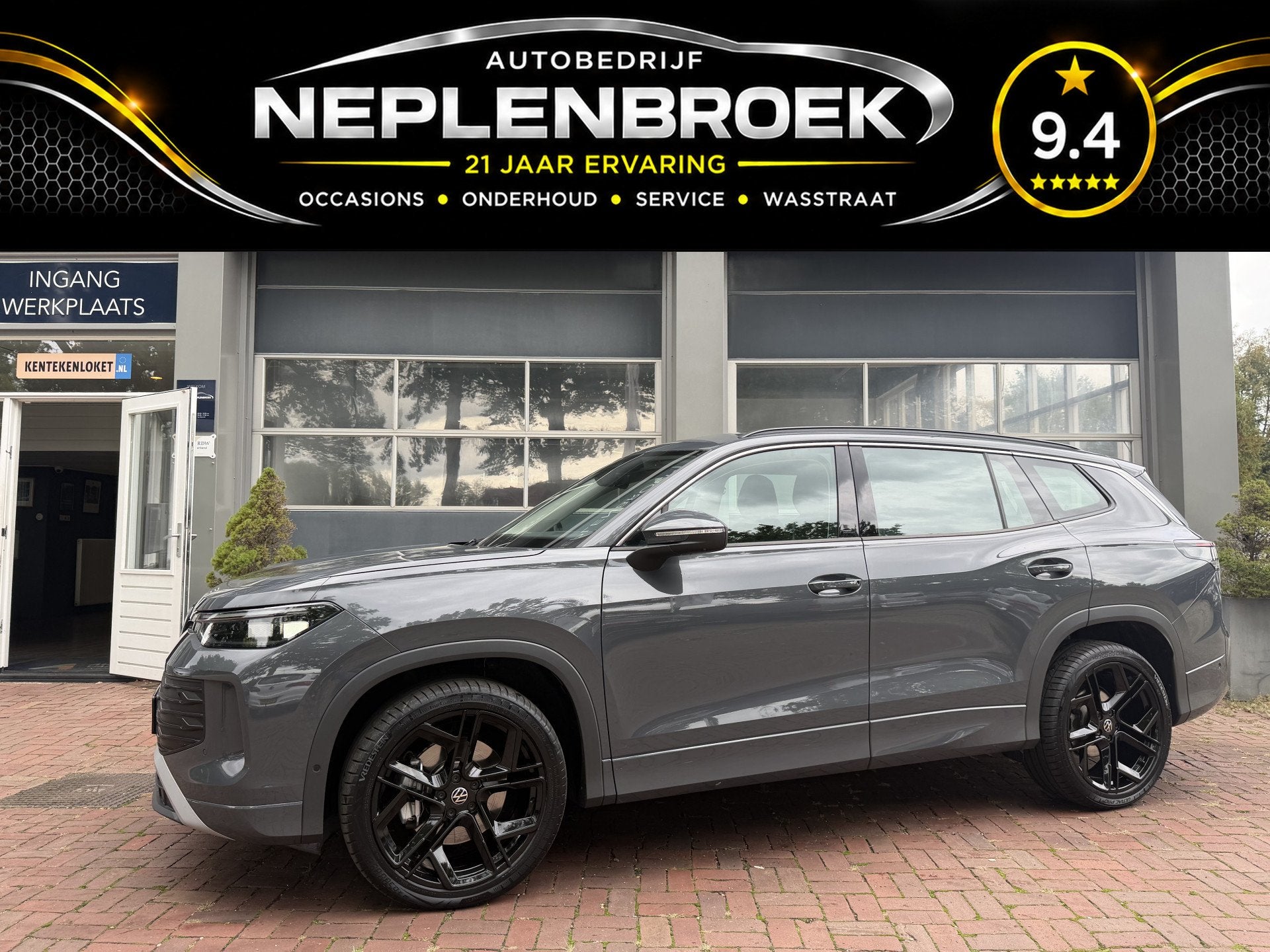 Volkswagen Tayron 1.5 eTSI R-Line Edition 7p Bj 2025 Km 20.0, Auto's, Dealer onderhouden, Euro 6, 4 cilinders, Bedrijf