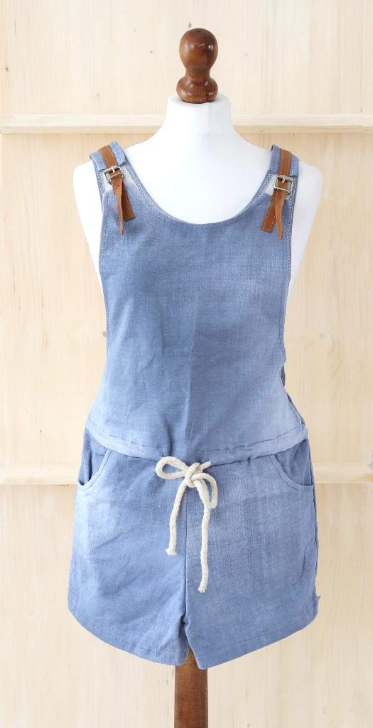 NIEUW Overall short – tuinbroek 1 maat 34/ 38 Blauw, Maat 38/40 (M), Fashion Icon, Kort, Blauw