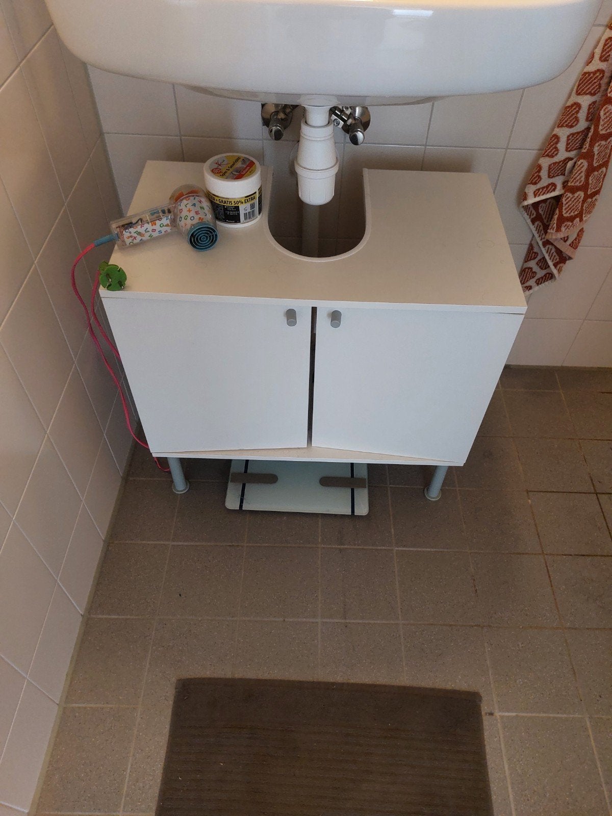 wastafelkastje, Huis en Inrichting, Ophalen, Gebruikt, 50 tot 100 cm, Minder dan 100 cm
