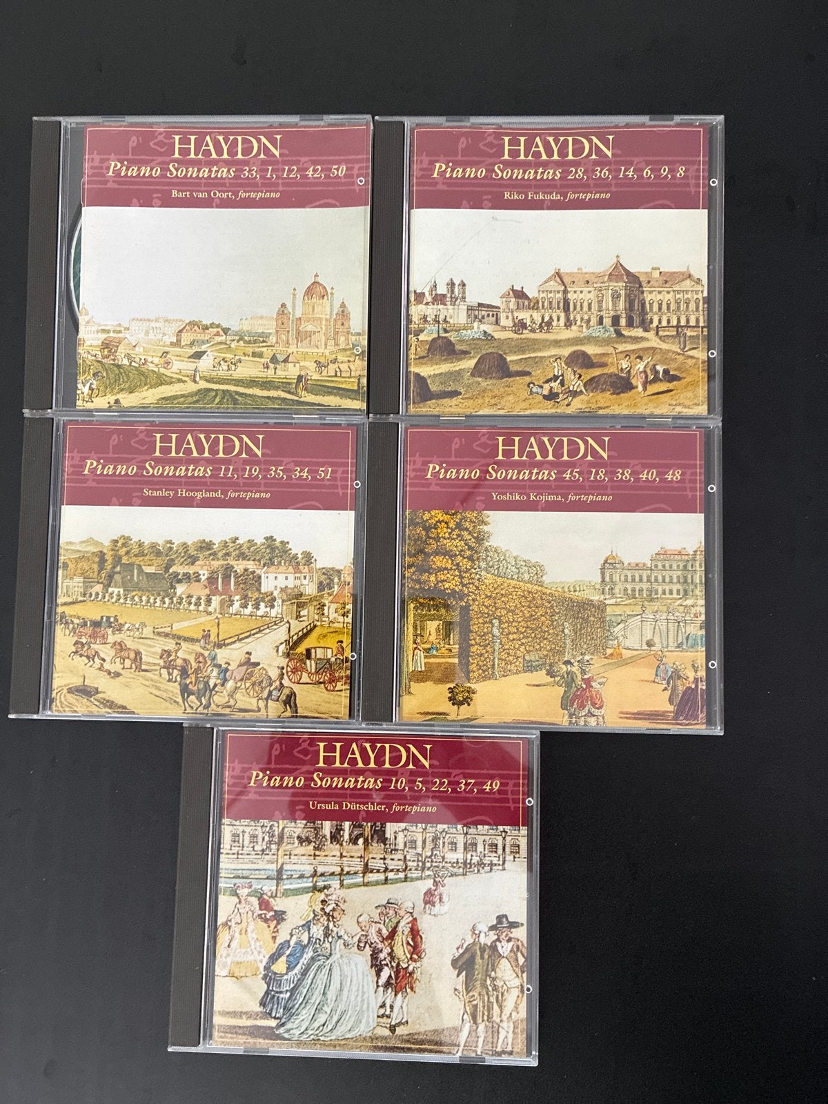 5 Haydn Piano Sonates CD's - Klassieke Muziek Collectie, Gebruikt, Haydn, Ophalen of Verzenden, Classicisme